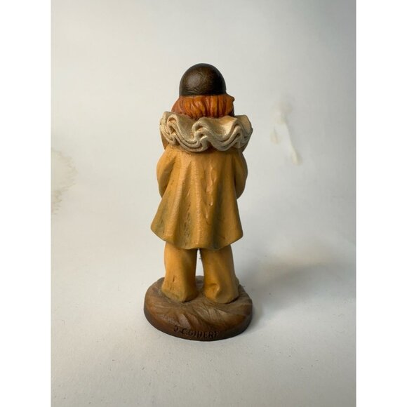 Vintage ANRI Figurine "Ed Michel Oks" Child Holding Puppy Hand-Carved Wood Italy - Picture 11 of 16
